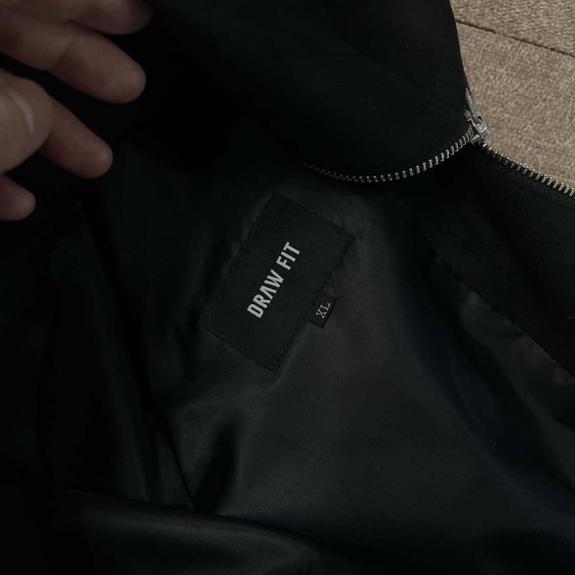 드로우핏 바이커 싱글 스웨이드 투웨이  자켓 상품이미지4