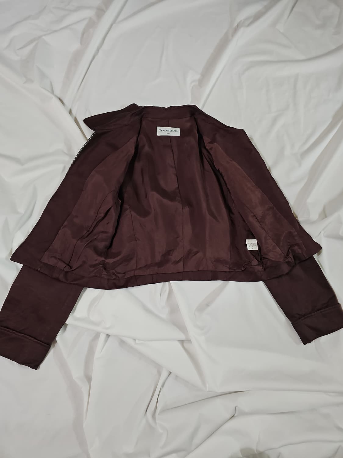 [9] 제라르다렐 빈티지 보르도 브라운 크롭 자켓 상품이미지7