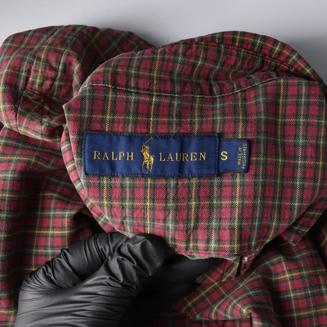 랄프로렌 클래식 타탄 체크 버튼다운 셔츠 S 상품이미지5