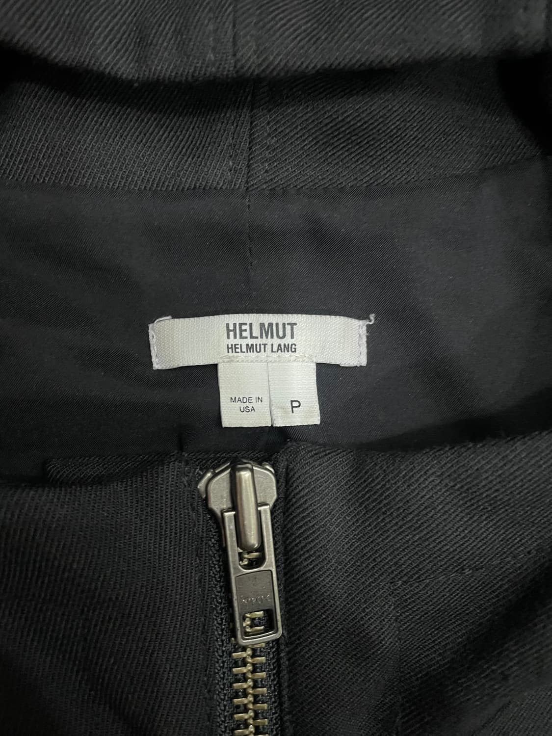 헬무트랭 카프스킨 레더 슬리브 봄버 자켓 블랙 상품이미지6