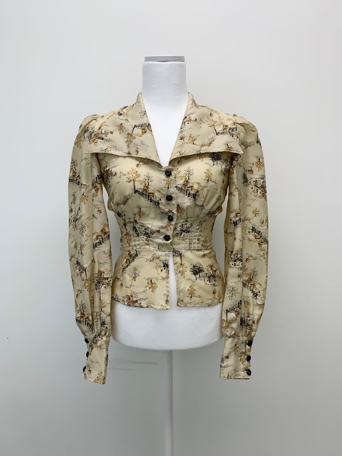 빅카라 퍼프 블라우스 상품이미지4