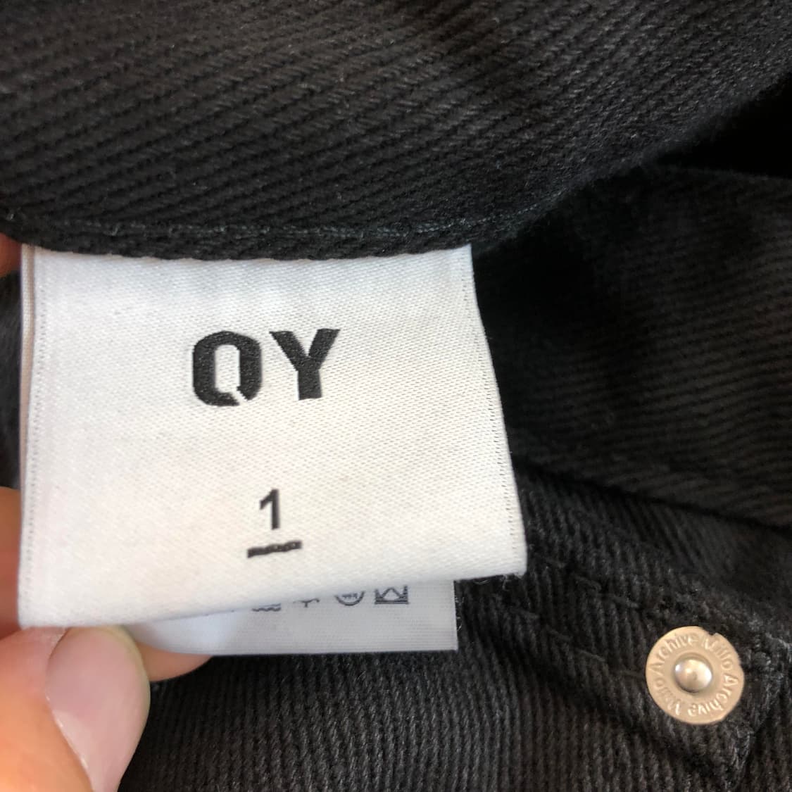 OY 오와이 벌룬 와이드 블랙데님진 30 인치 상품이미지5