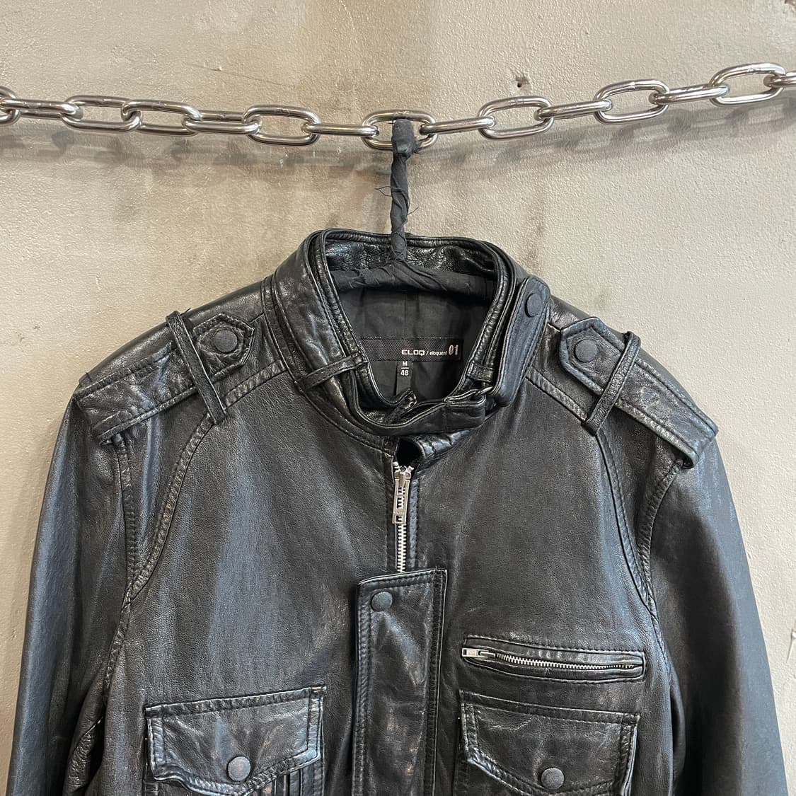 ELOQ 램스킨 레더 자켓 상품이미지4