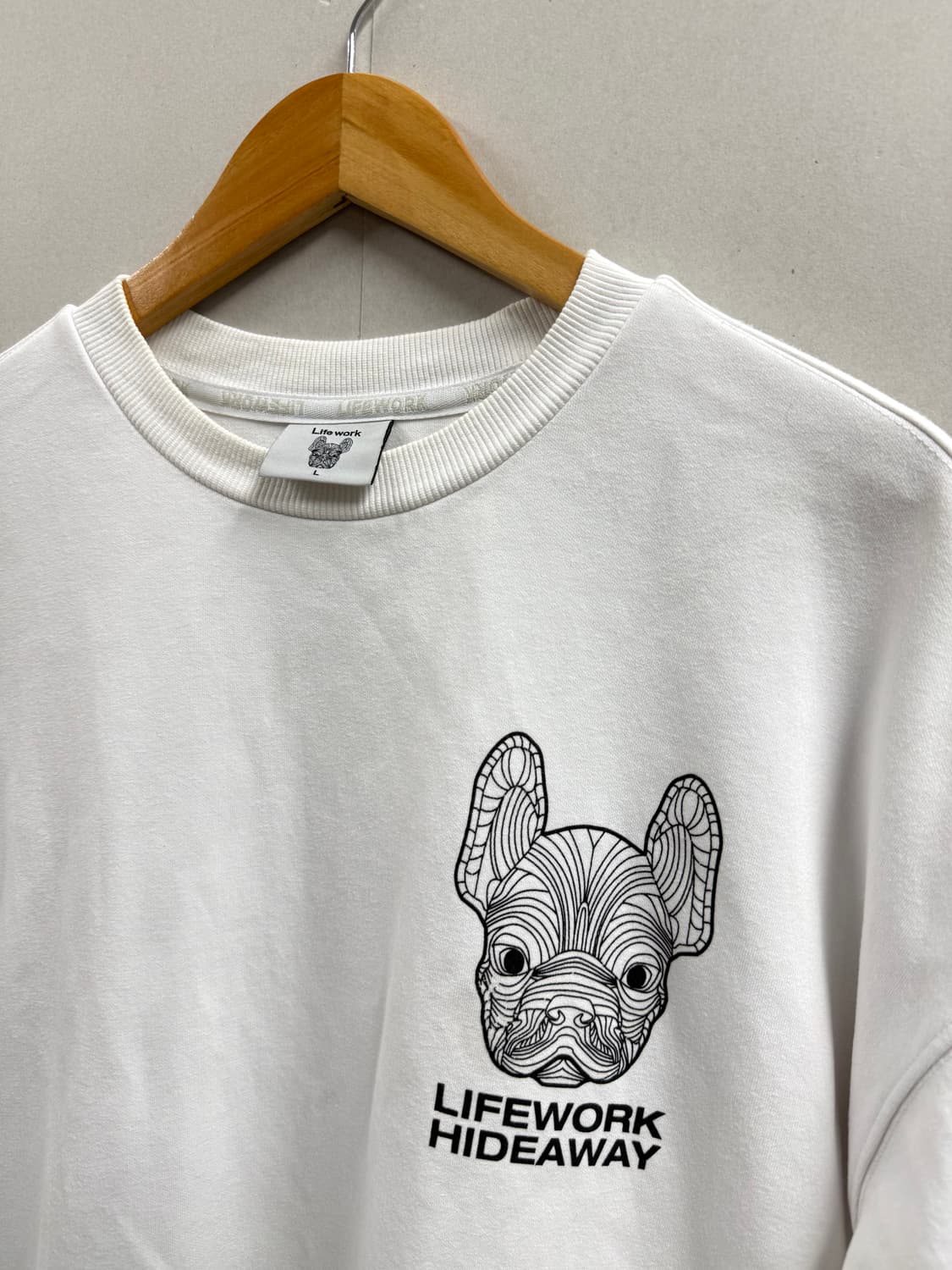 남성 L (105~) / 라이프워크 포켓 반팔티셔츠 화이트 상품이미지5