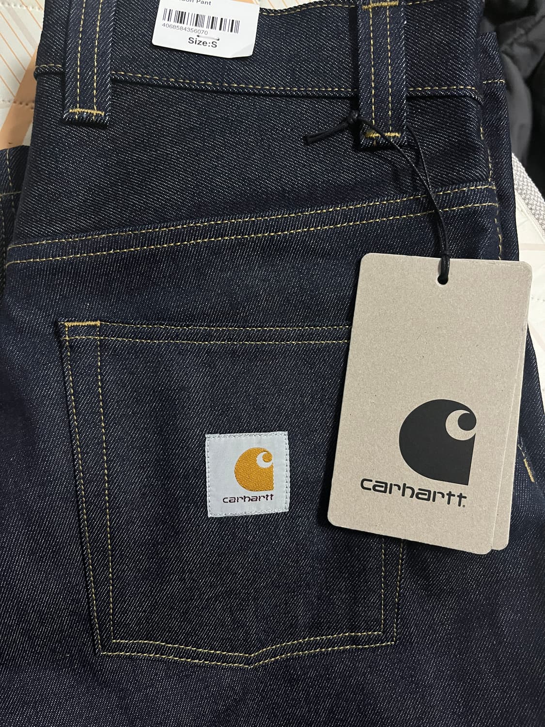 칼하트 브랜든 팬츠 블루 리지드 상품이미지2