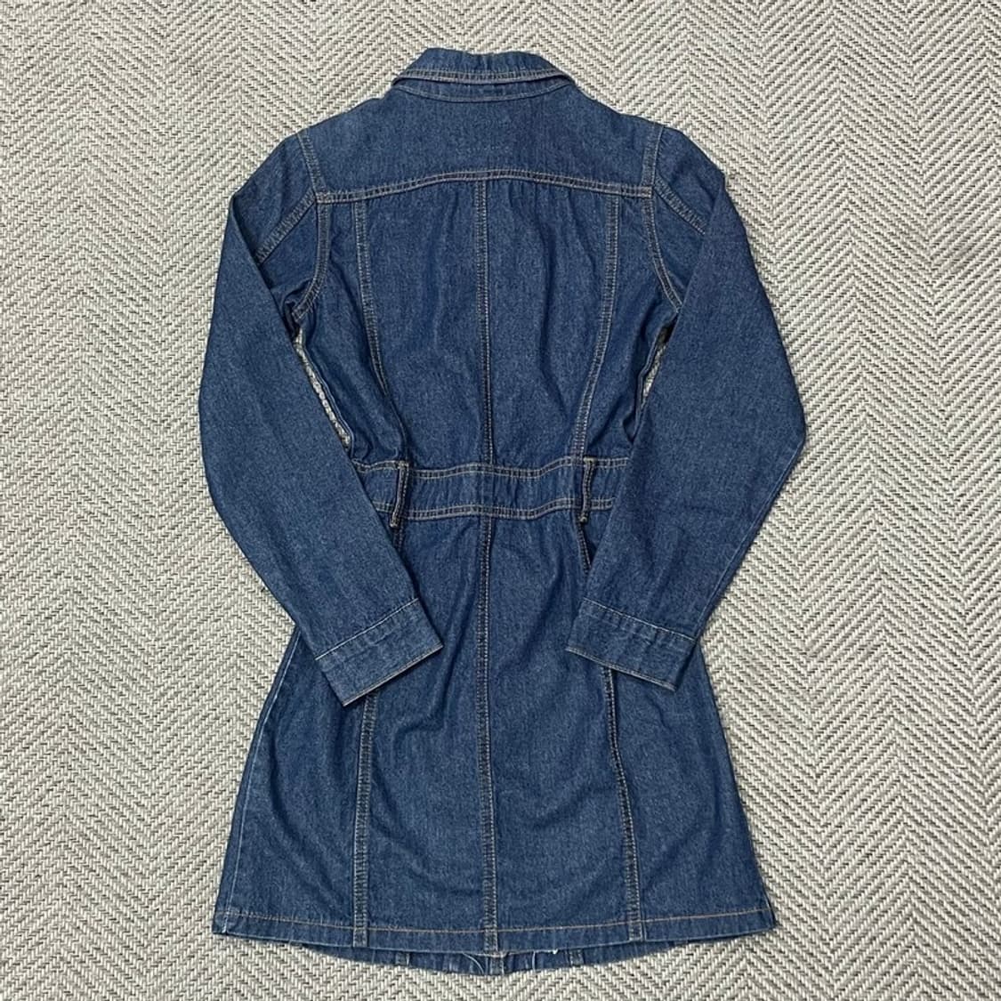 스컬프터 투포켓 데님 원피스 v0095 상품이미지2