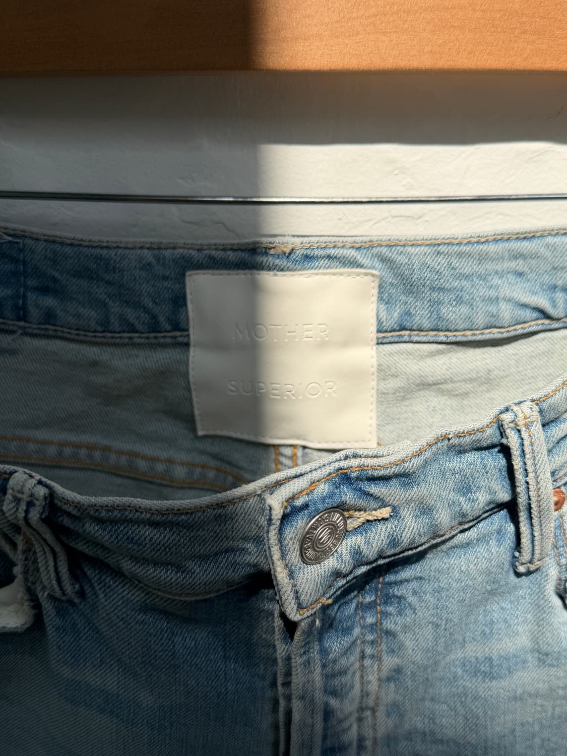 Mother 마더 라이트 블루 부츠컷 데님 팬츠 W27 상품이미지5