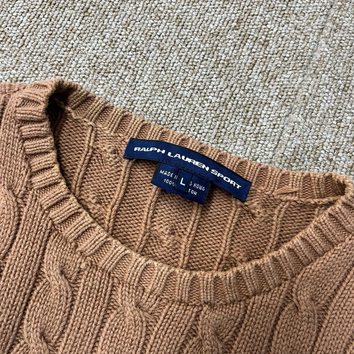 폴로 랄프로렌 꽈배기 니트 상품이미지4