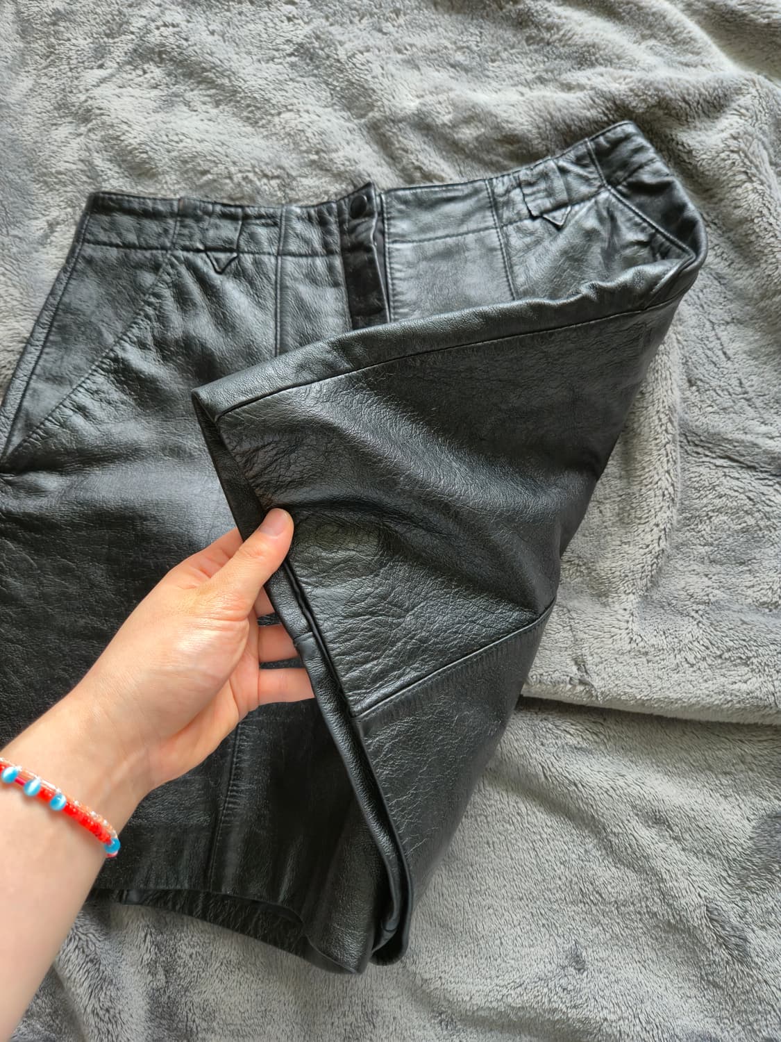 레더쇼츠 가죽반바지 상품이미지5