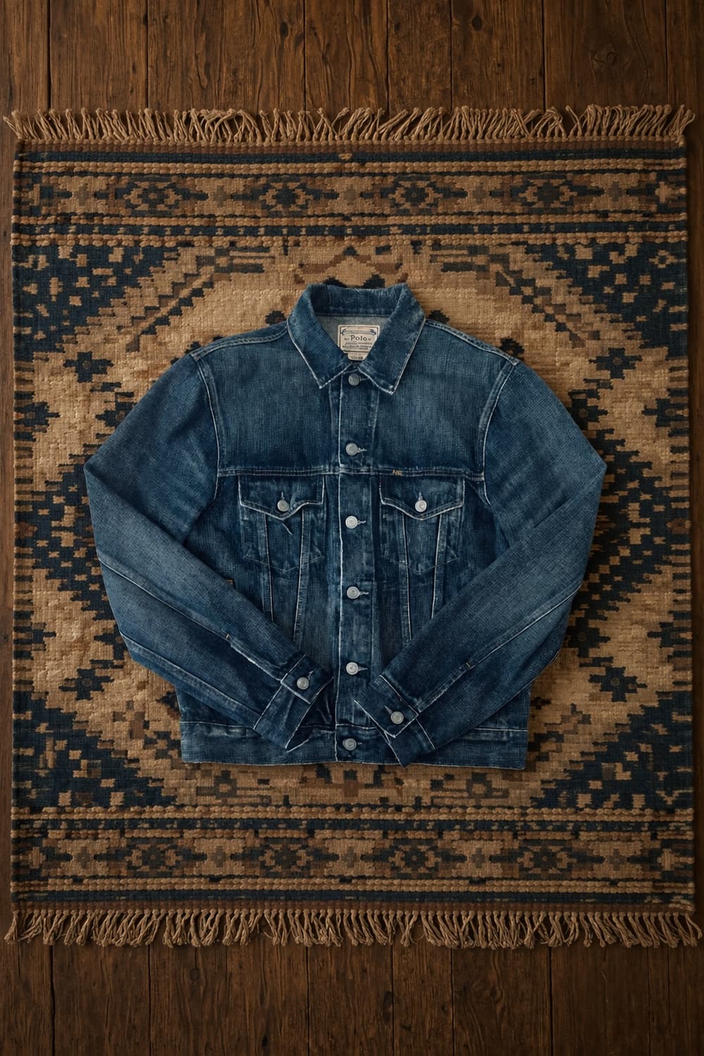 박성진 착용)폴로 페이디드 데님 트러커 상품이미지1