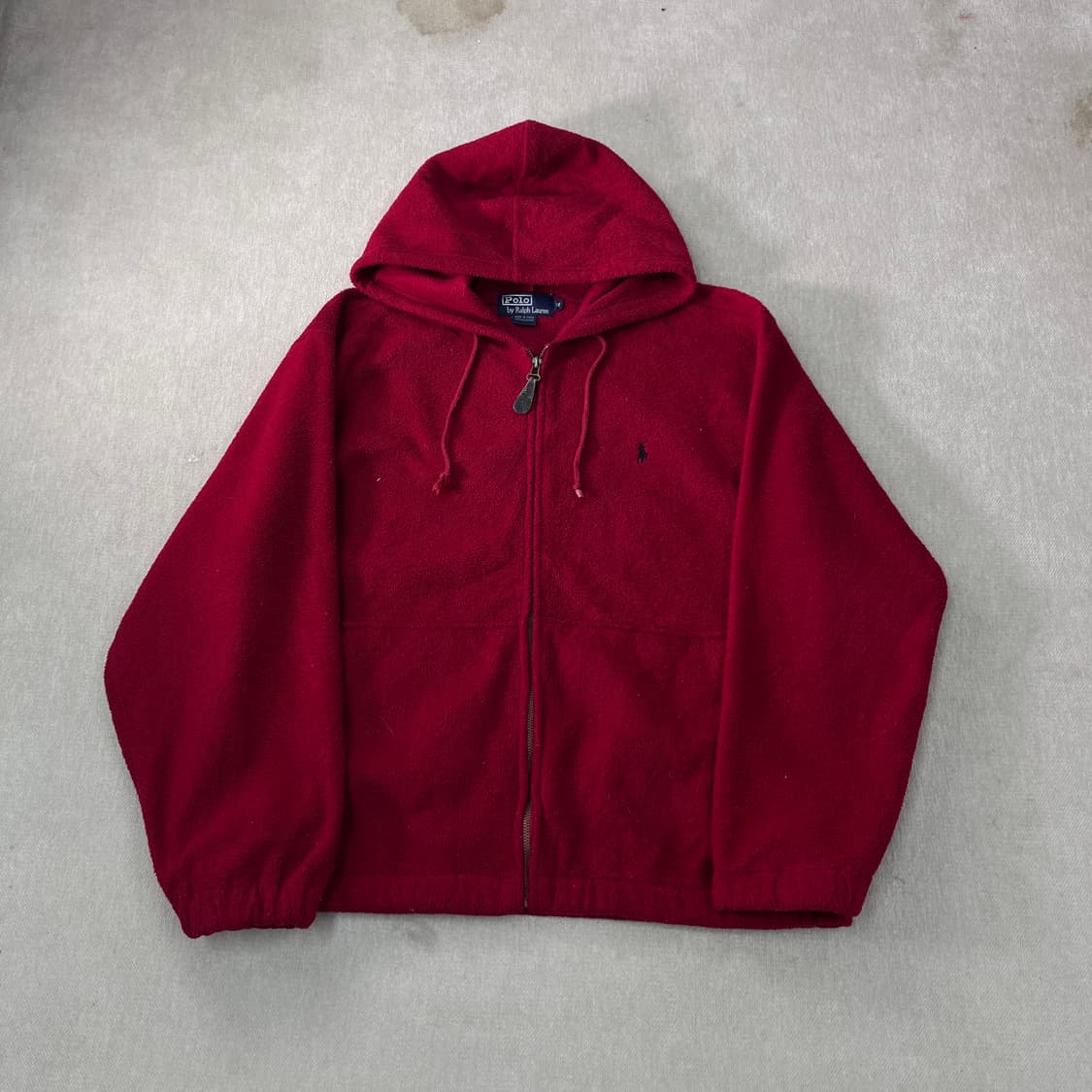 100 폴로랄프로렌 스몰포니 레드 플리스 후드집업 상품이미지1