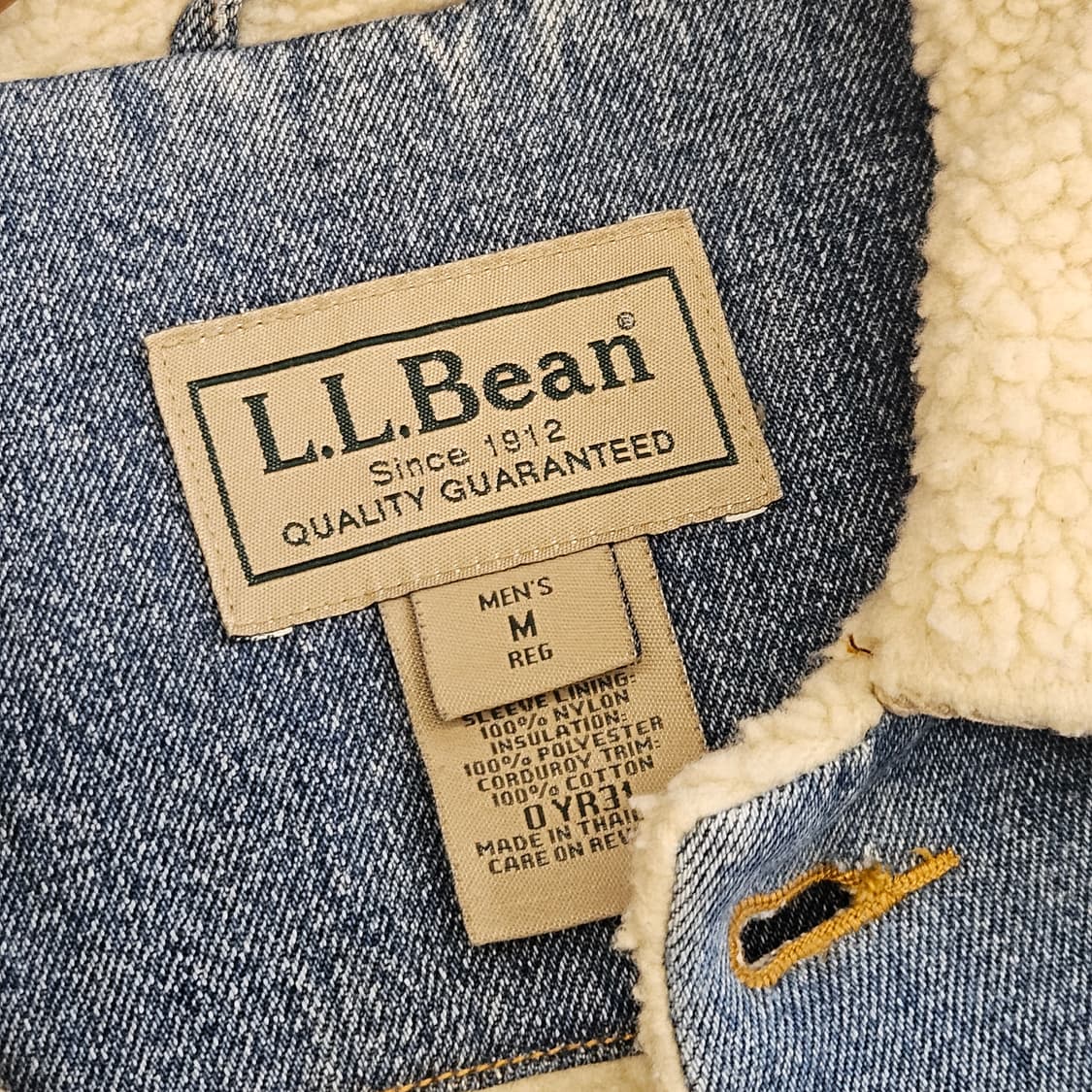 L.L.BEAN 엘엘빈 쉐르파자켓 청자켓 데님자켓 코듀로이 XL 구제 상품이미지6