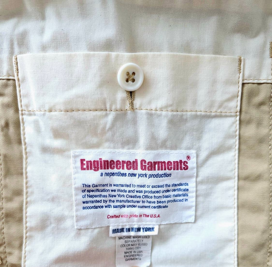 엔지니어드가먼츠  베드포드 자켓 베이지 M 상품이미지4