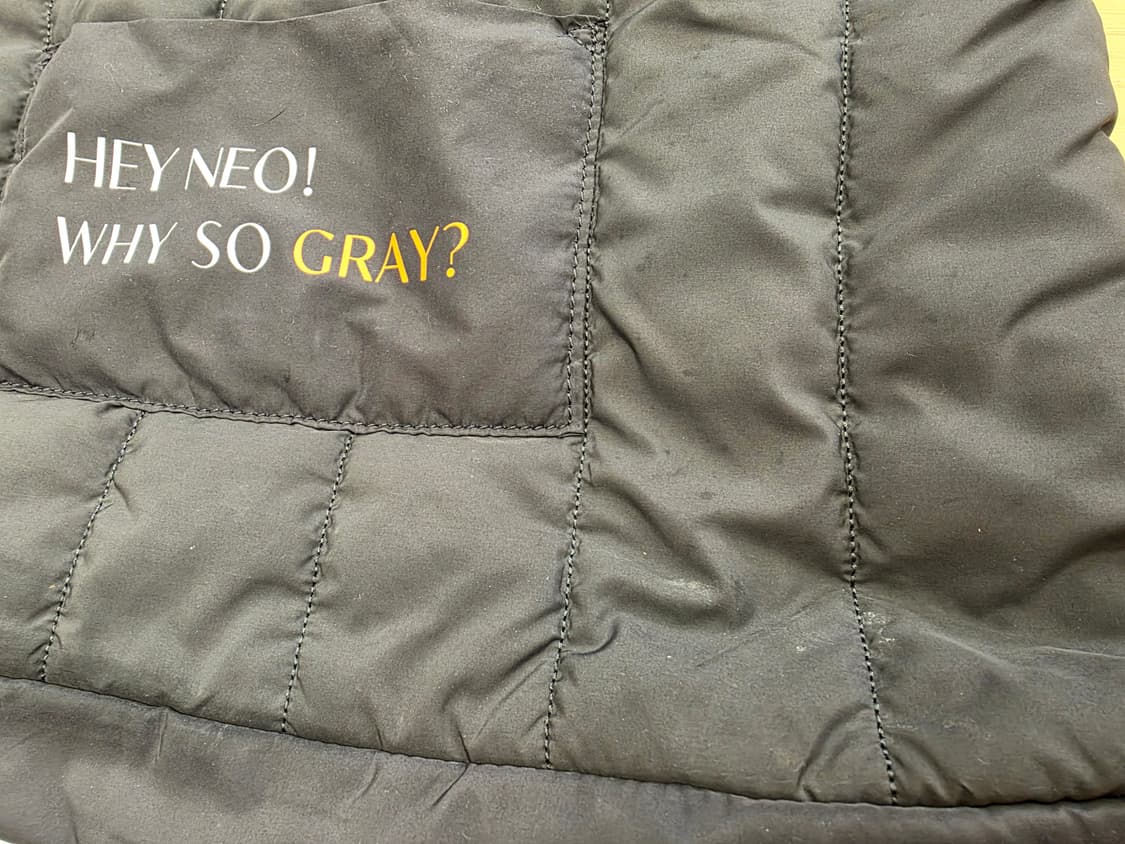 메종키츠네 x 라네즈 패딩백 그레이 상품이미지4