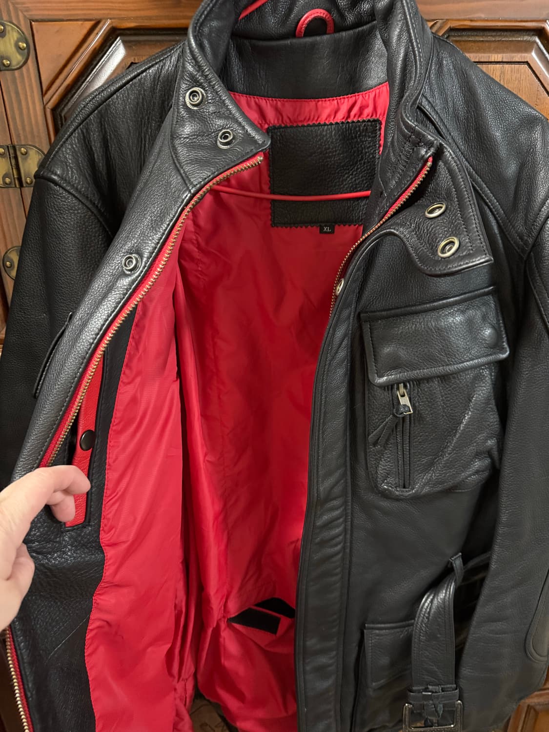 남자바이커소가죽자켓새것 상품이미지5