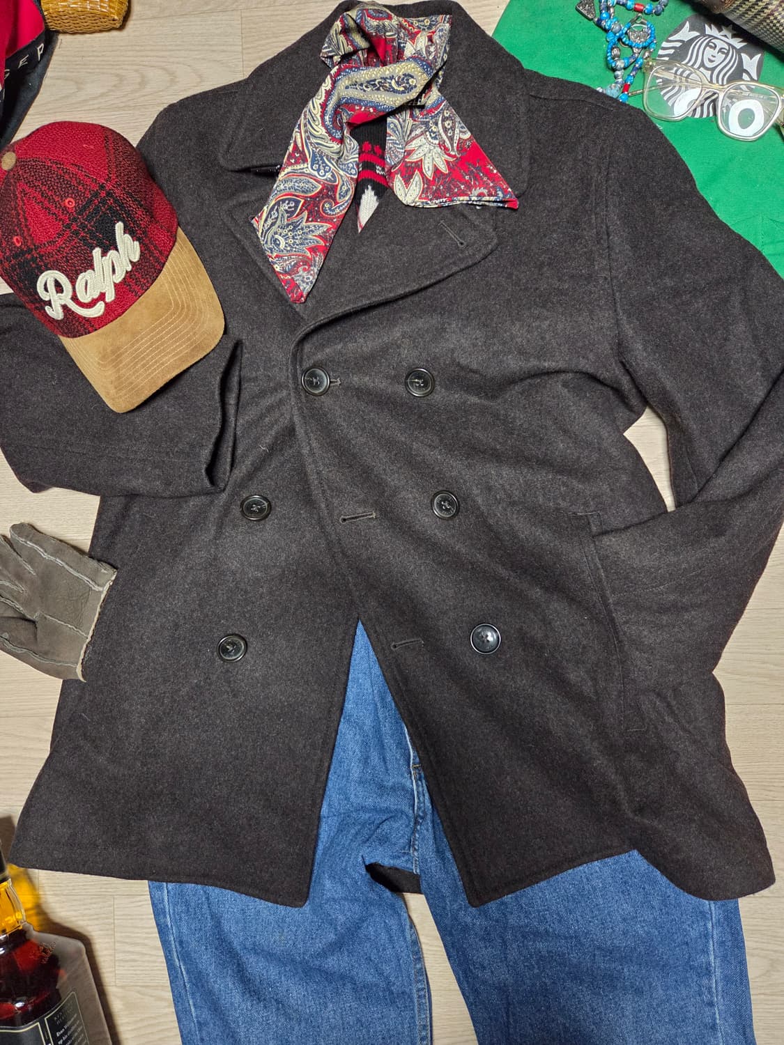 MICHAEL KORS 울코트 더블 브레스티드 코트 피코트 상품이미지9