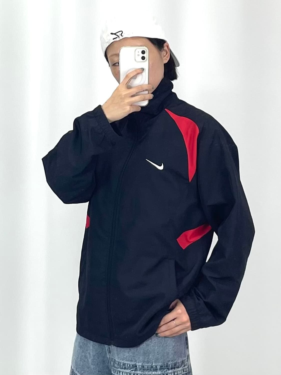  [L]나이키 블랙 바람막이 자켓 상품이미지1