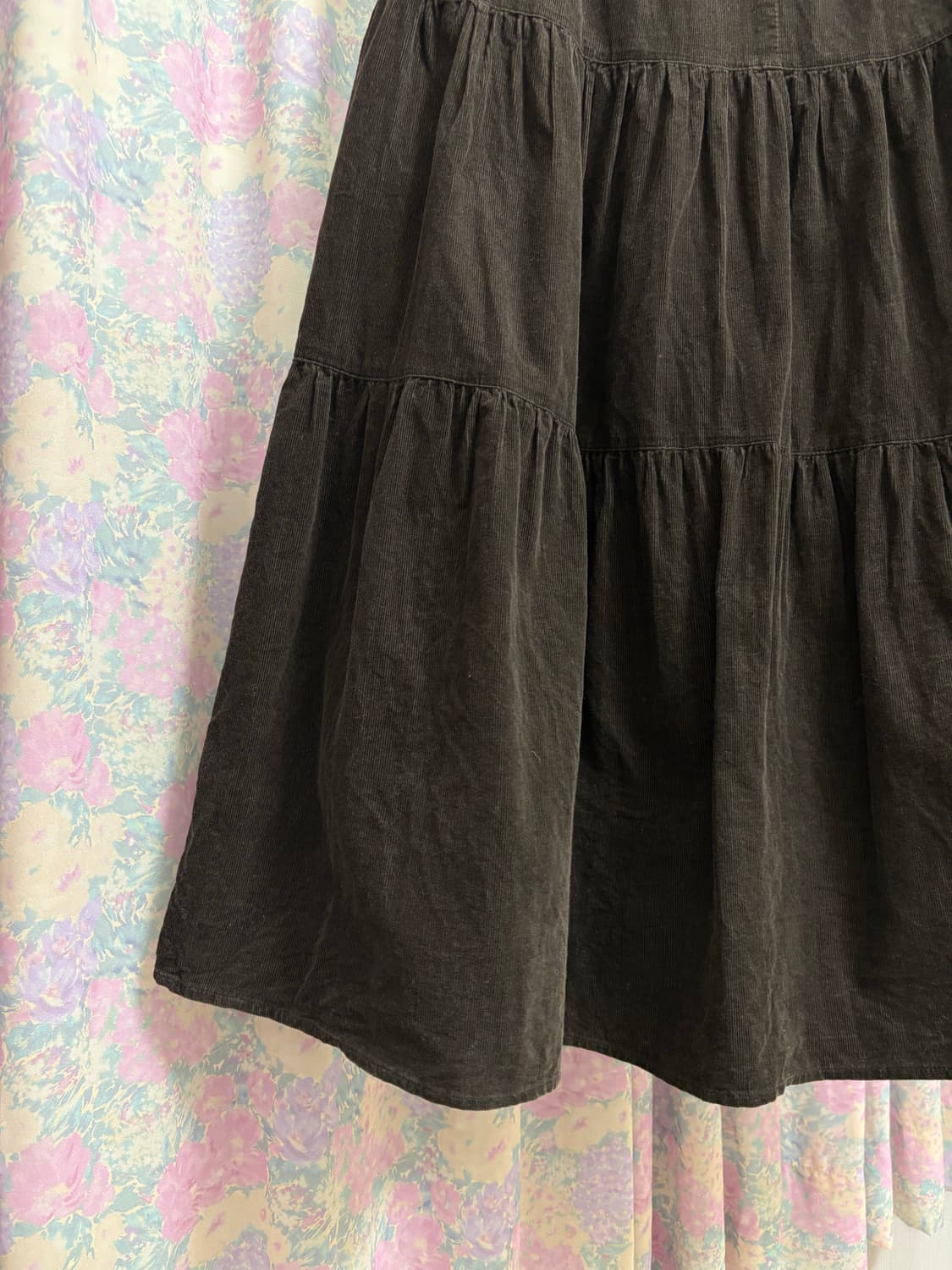 브라운 코듀로이 스커트 상품이미지8