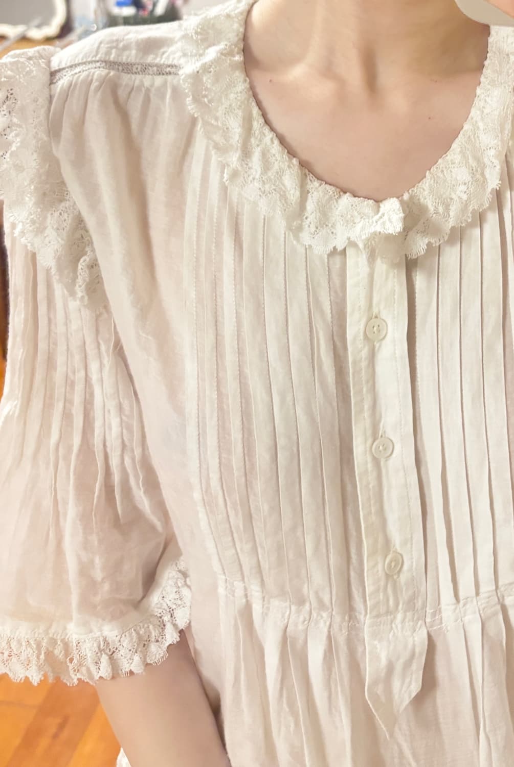 자딕앤볼테르 화이트 블라우스 상품이미지2