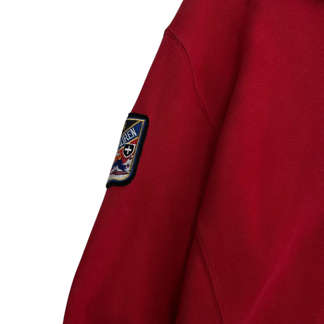 폴로 랄프로렌 빅포니 와펜 레드 반집업 S 상품이미지5