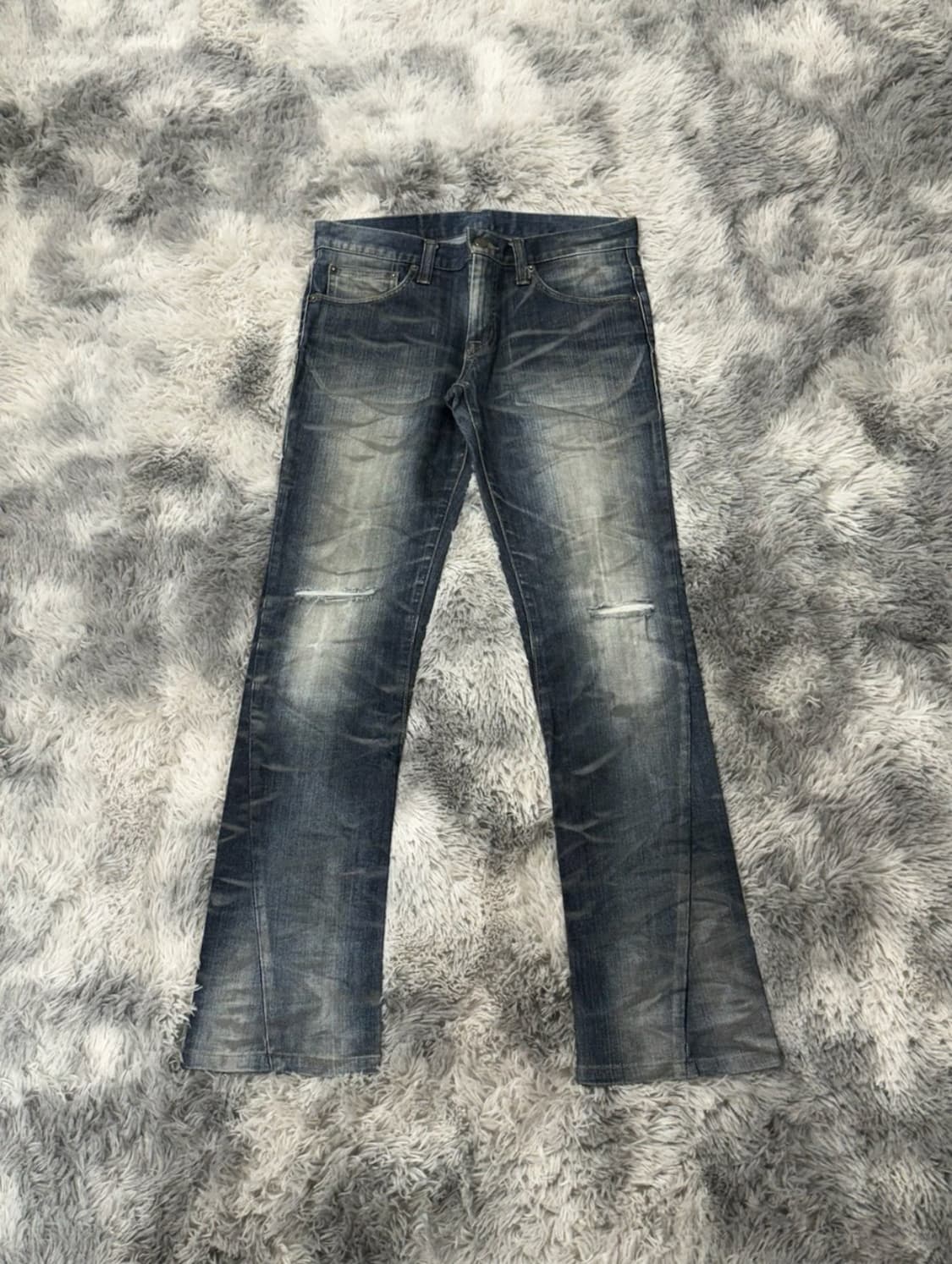 Tornado mart Distressed Boots Cut Denim 상품이미지1