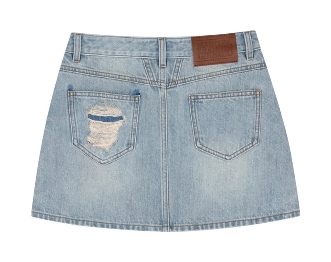 w denim mini skirt 로우라이즈 스커트 상품이미지1