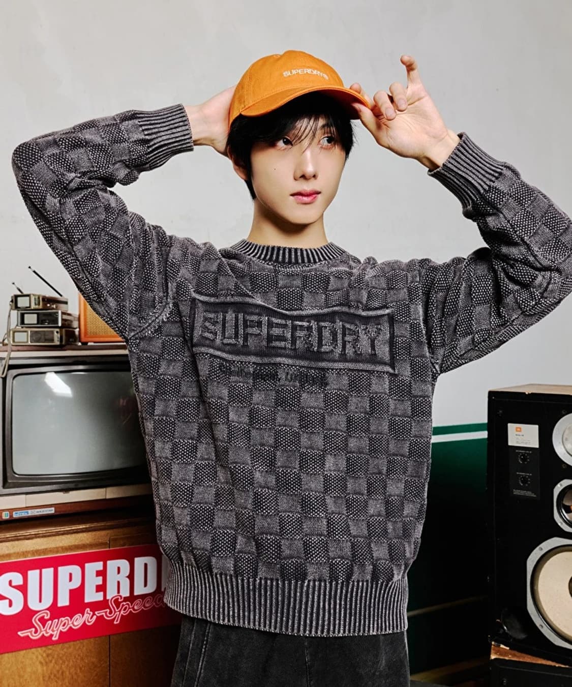 슈퍼드라이 24FW 빈티지 가먼트다잉 니트 PN4539 상품이미지2