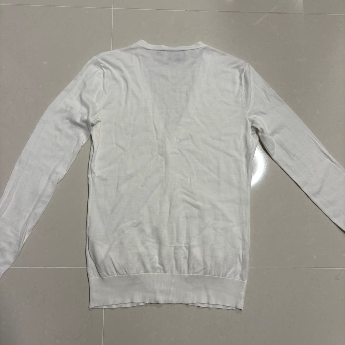 정품 폴로 랄프로렌 여성 화이트 코튼 니트 가디건 상품이미지3