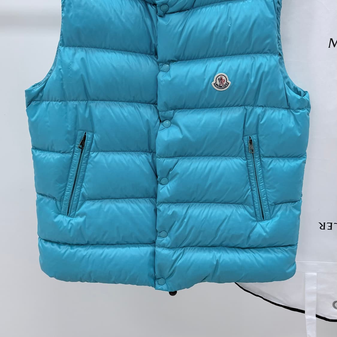 [S+급/4] 몽클레어 Tibb 티브 조끼패딩 민트 풀구성 상품이미지3