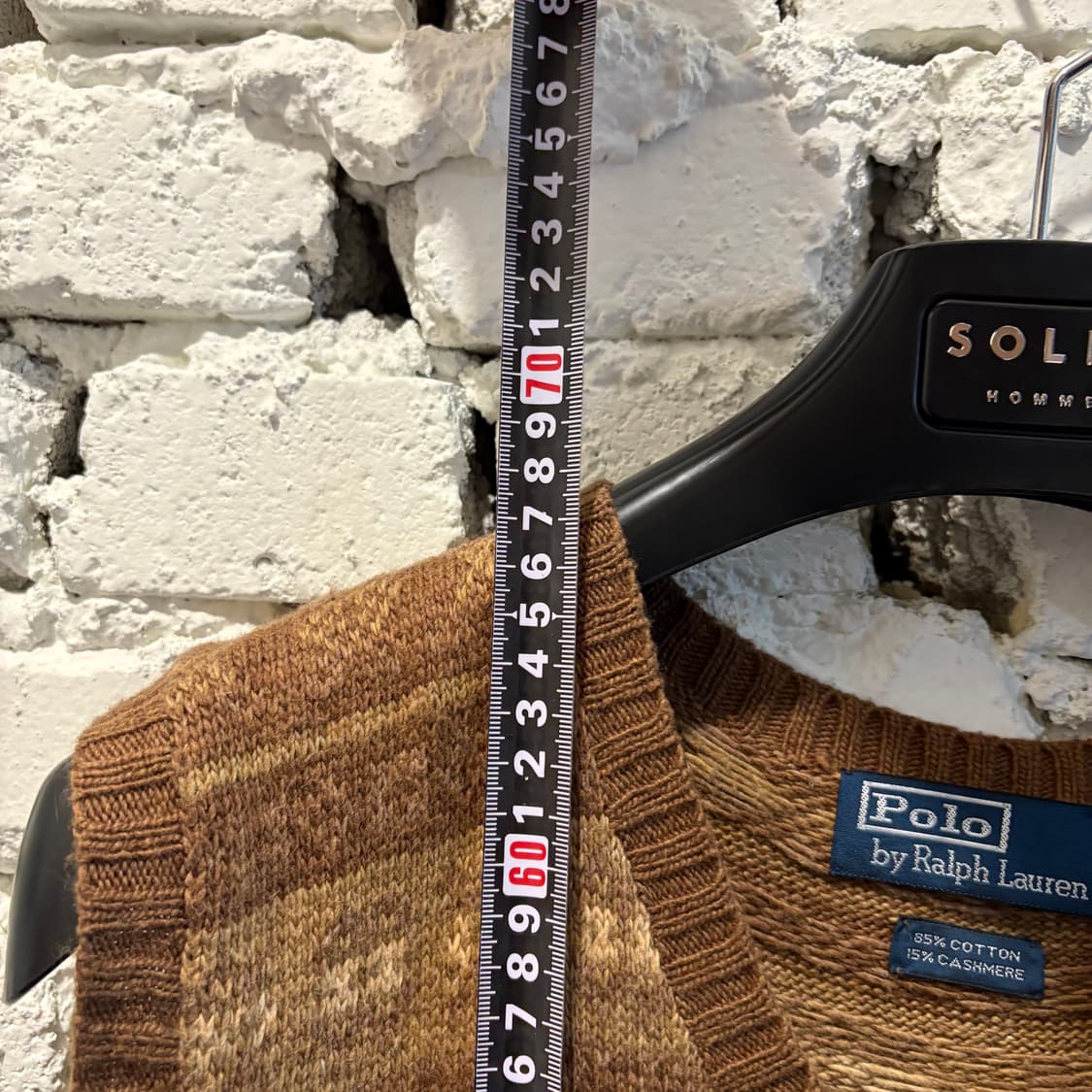 폴로 빈티지 패턴 니트 베스트 상품이미지5