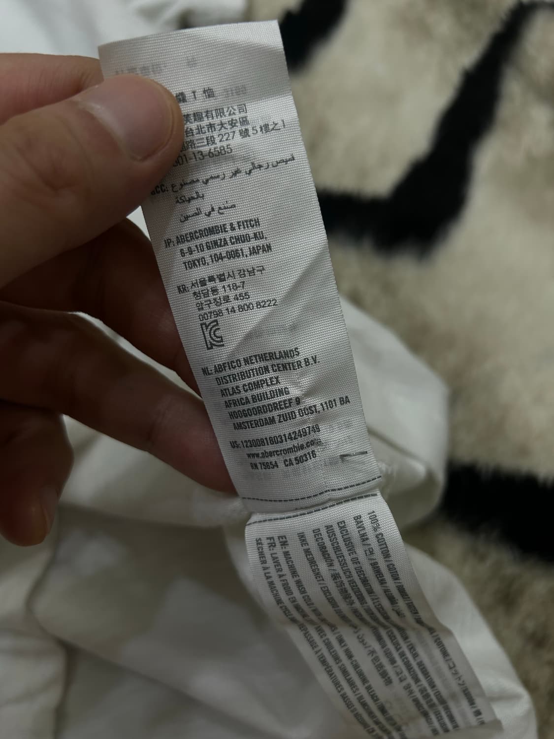 [S]아베크롬비 스펠아웃 반팔/화이트 상품이미지5