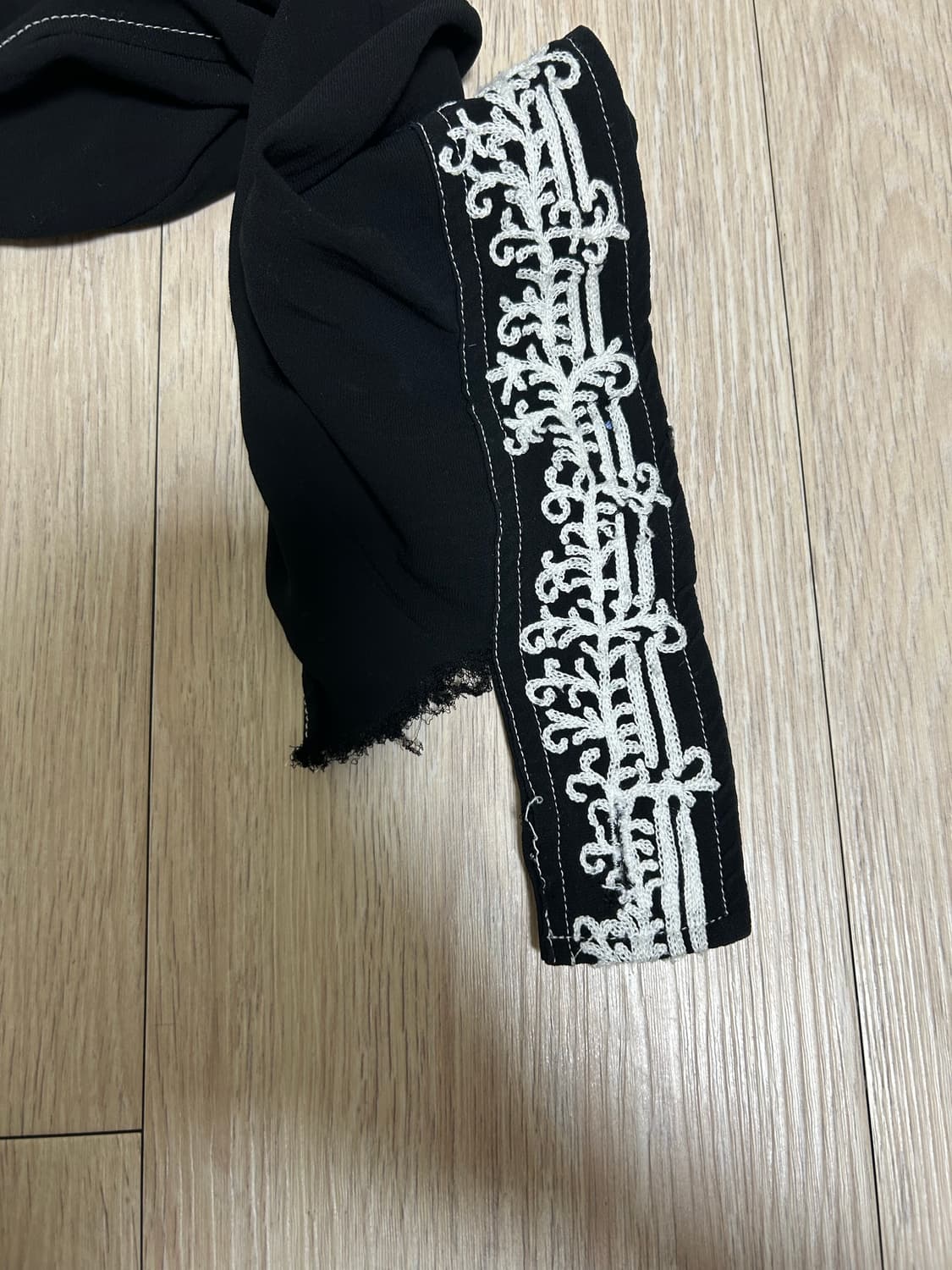 bed j.w. ford 20ss 화이트 스티치 블랙 자켓 상품이미지7