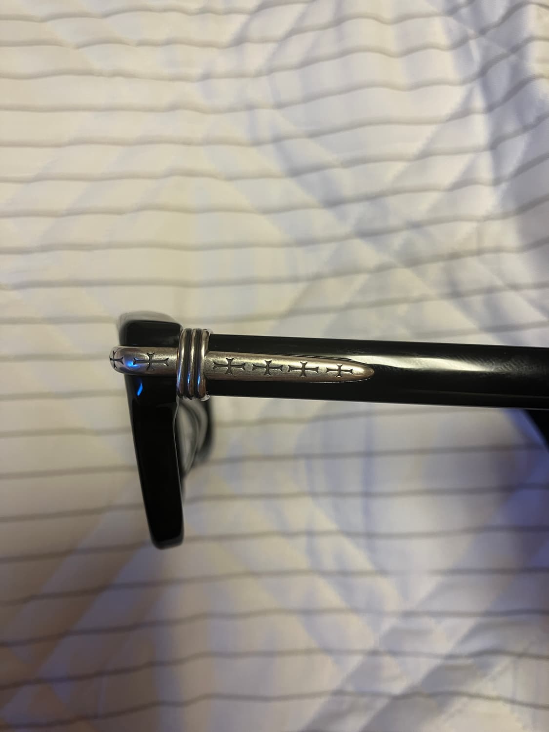 크롬하츠 26SS 트라이폴어게인 안경 유광 블랙/실버 상품이미지6