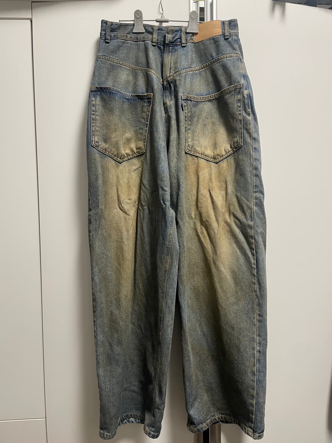 프로젝트gr 코티드 백워드 데님 팬츠 블루 (2)/ 현 프로토콜 인덱스 상품이미지6