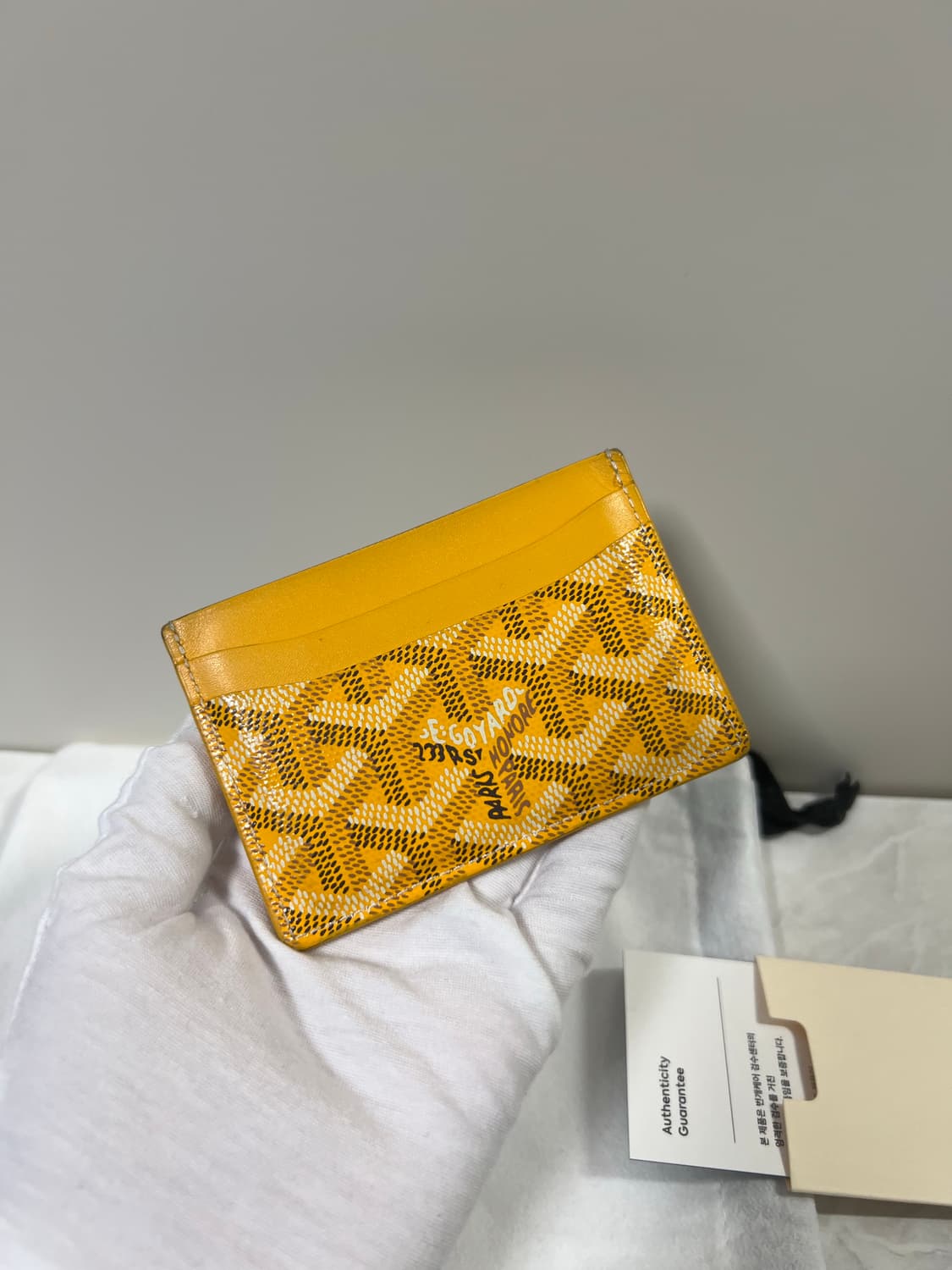 고야드 생쉴피스 카드지갑 옐로우 상품이미지2