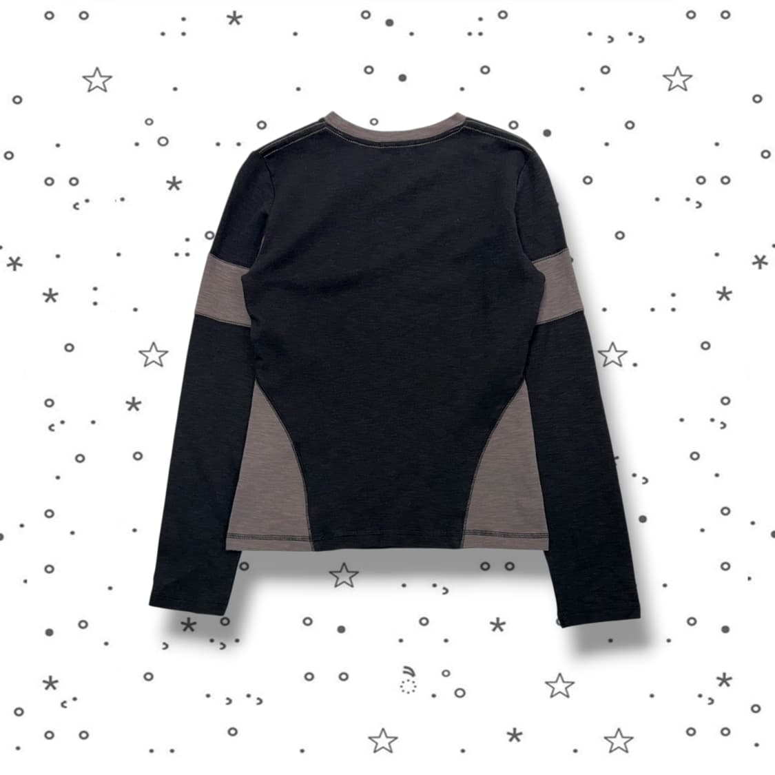 M WELLBING 웰빈익스프레스 멜란지 컬러 블록탑 블랙 상품이미지3