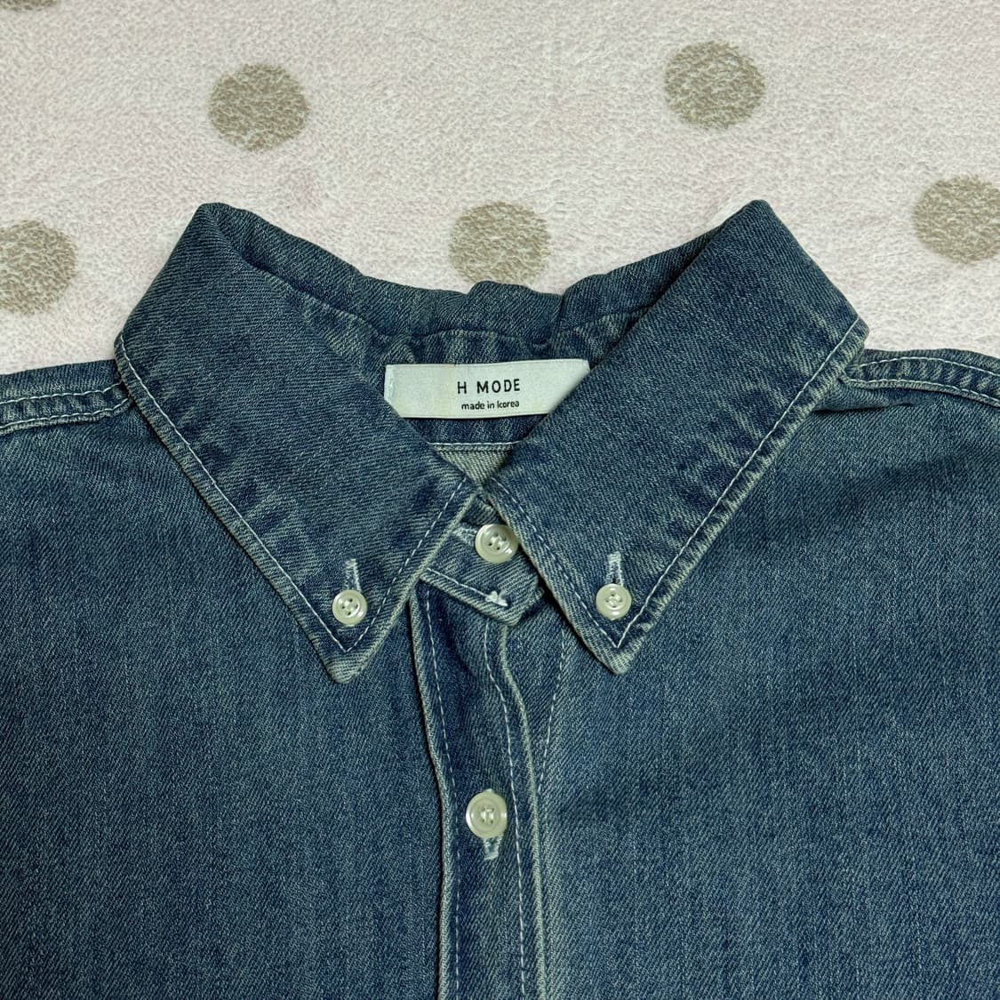 hmode 에이치모드 데님셔츠 진청 상품이미지3