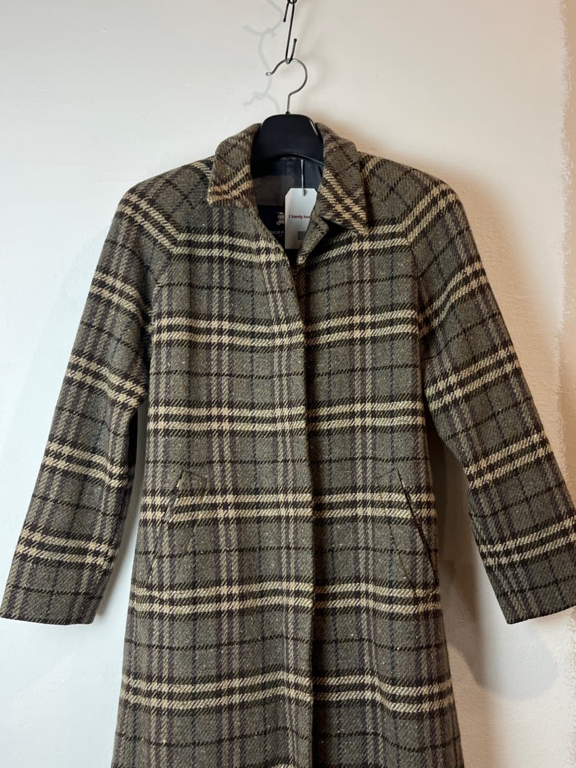 버버리 울 체크 싱글 브레스트 코트 상품이미지3