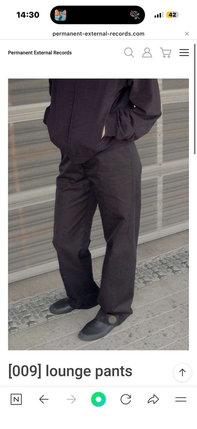 머듈 라운지 팬츠 블랙 상품이미지1