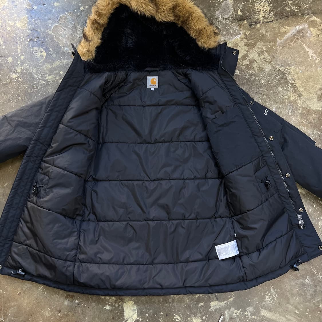 XS) 칼하트 앵커리지 파카 패딩점퍼 남녀공용 아메카지 워크웨어 상품이미지4