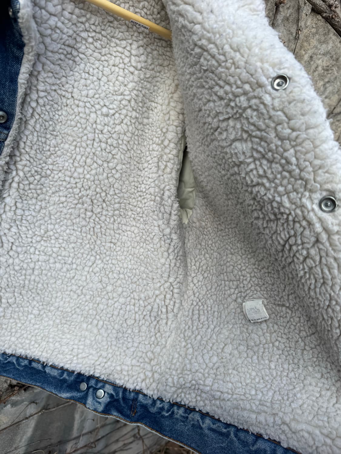 80s 리바이스 빈티지 쉐르파 안감 데님 트러커 자켓 웨스턴 44 상품이미지7