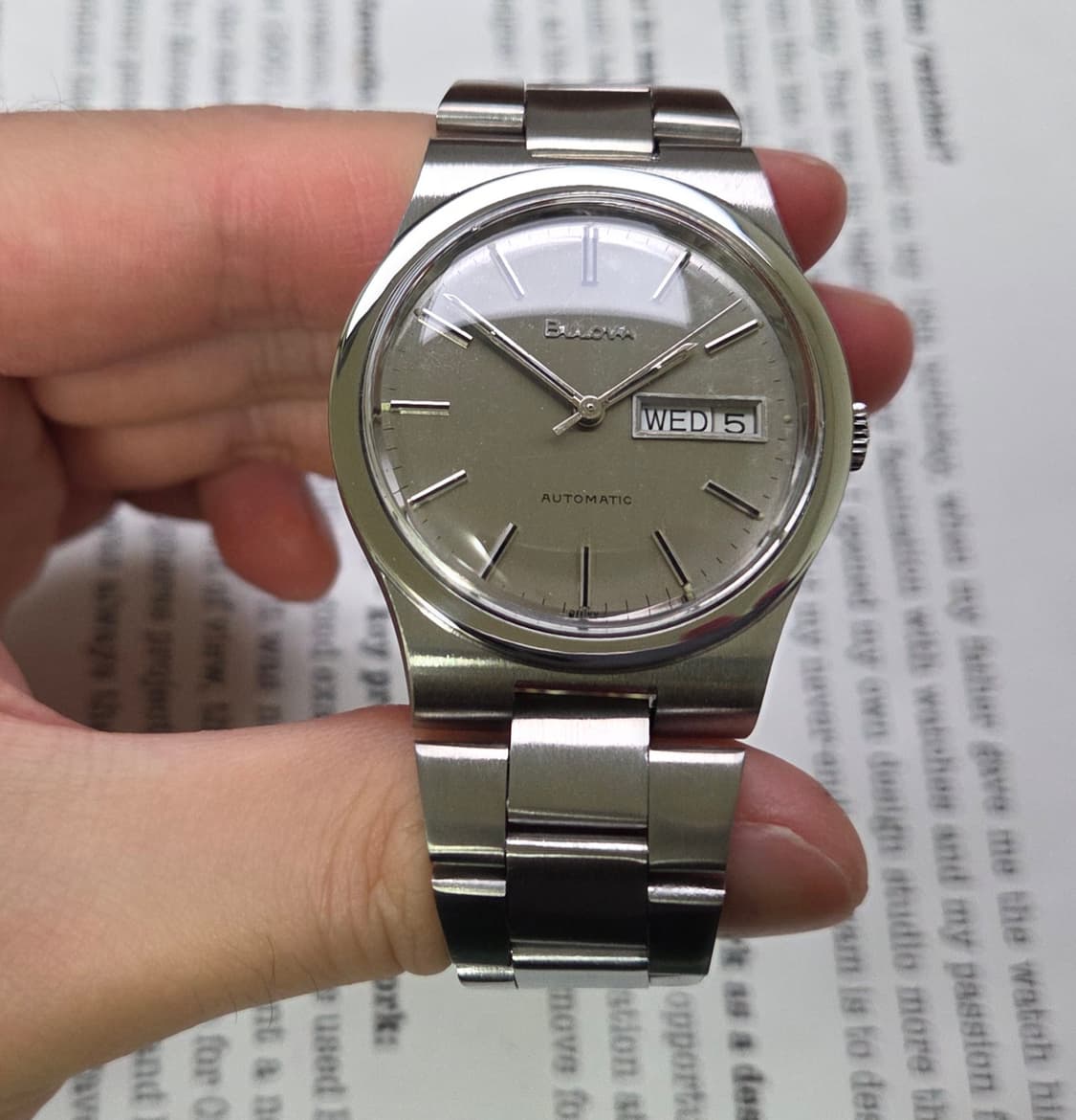 빈티지 부로바 데이데이트 실버다이얼 통줄 브레이슬릿 ver.
 상품이미지4