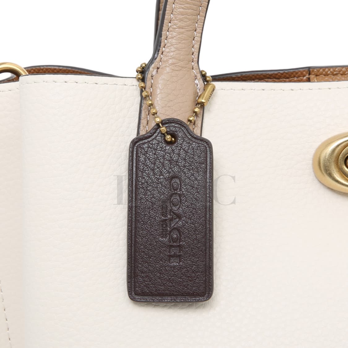 코치 윌로우 토트 24 화이트 컬러블럭 크로스 C8561 상품이미지9