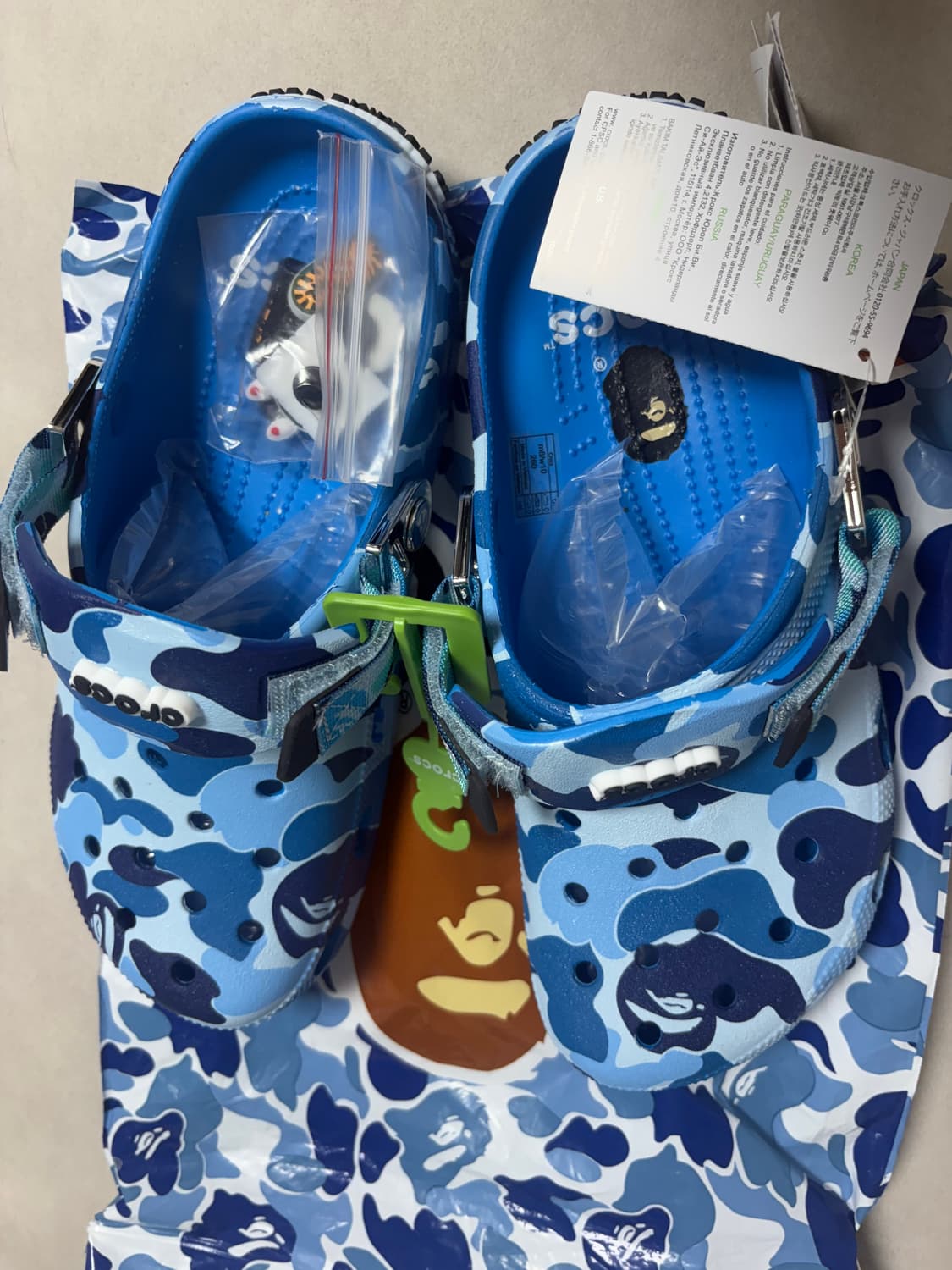 베이프 크록스 블루 새상품 상품이미지1