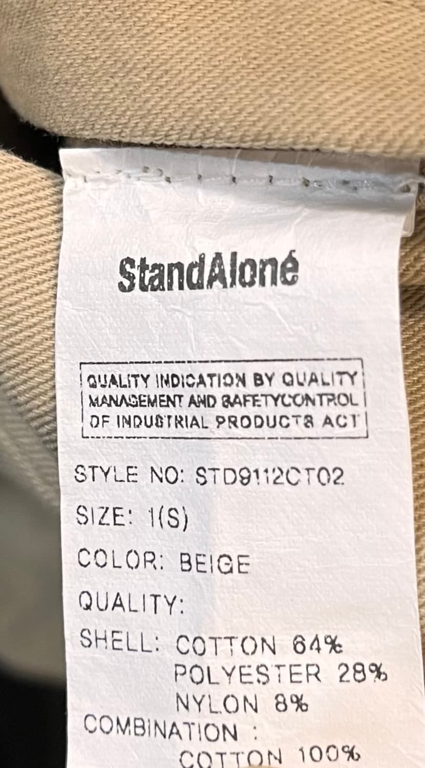 스탠드얼론 StandAlone 트렌치 코트 S 상품이미지7