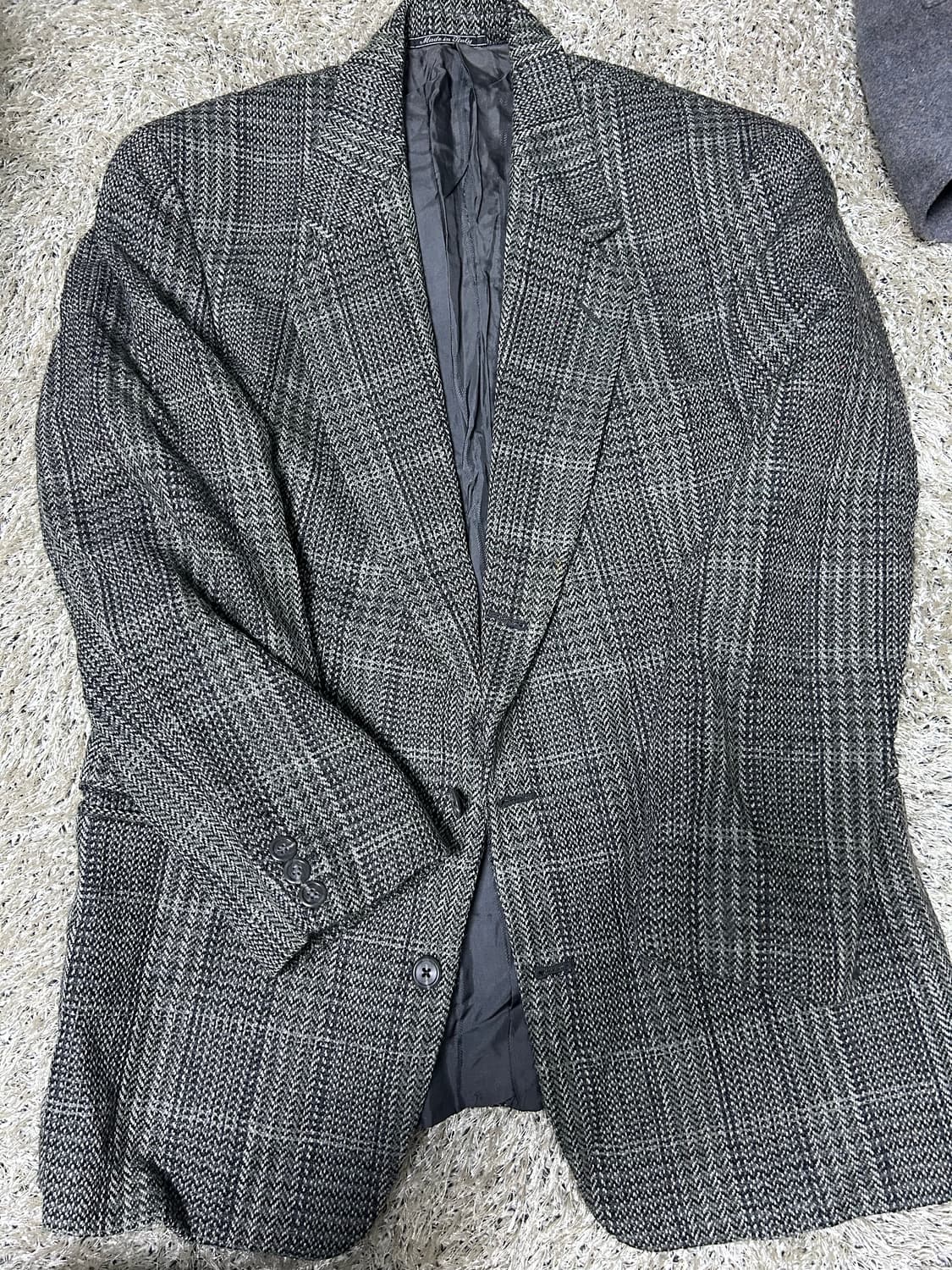 이태리제 발리 체크블레이저 사이즈 105 상품이미지1