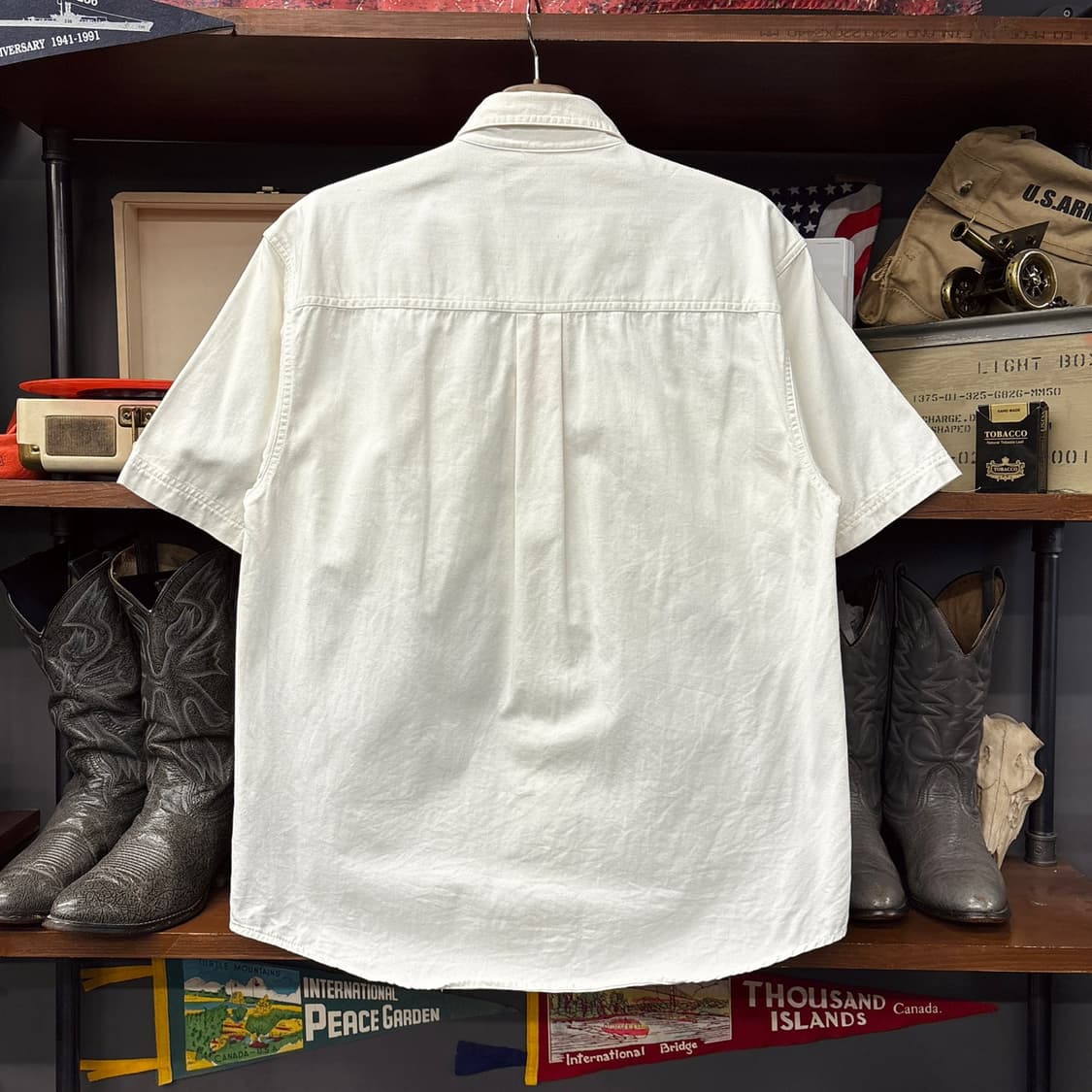 00s 할리데이비슨 메탈릭 바앤쉴드 스냅버튼 워크셔츠 N1291 상품이미지2