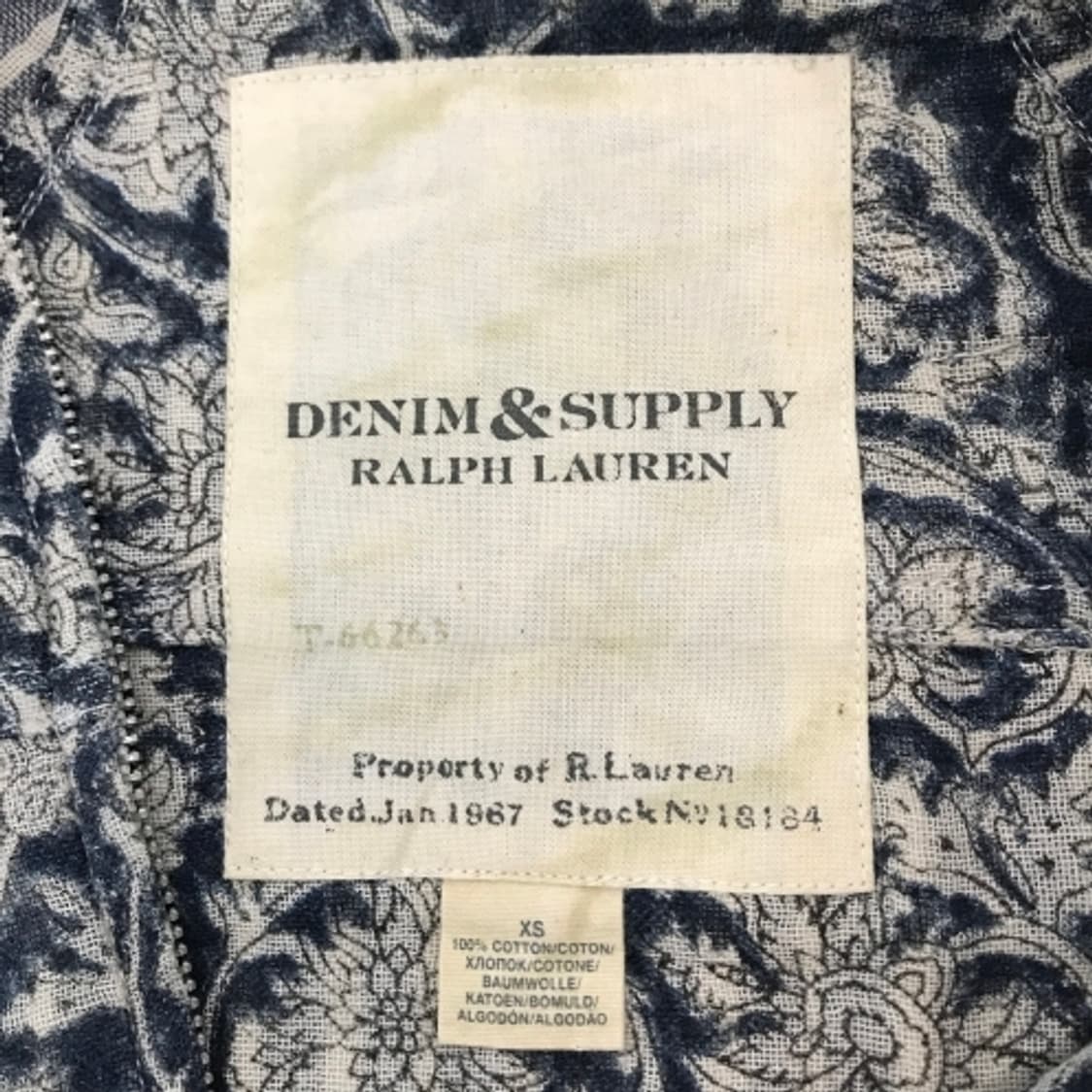 폴로 데님앤서플라이 플로럴 봄버니트자켓 [XS] 상품이미지5