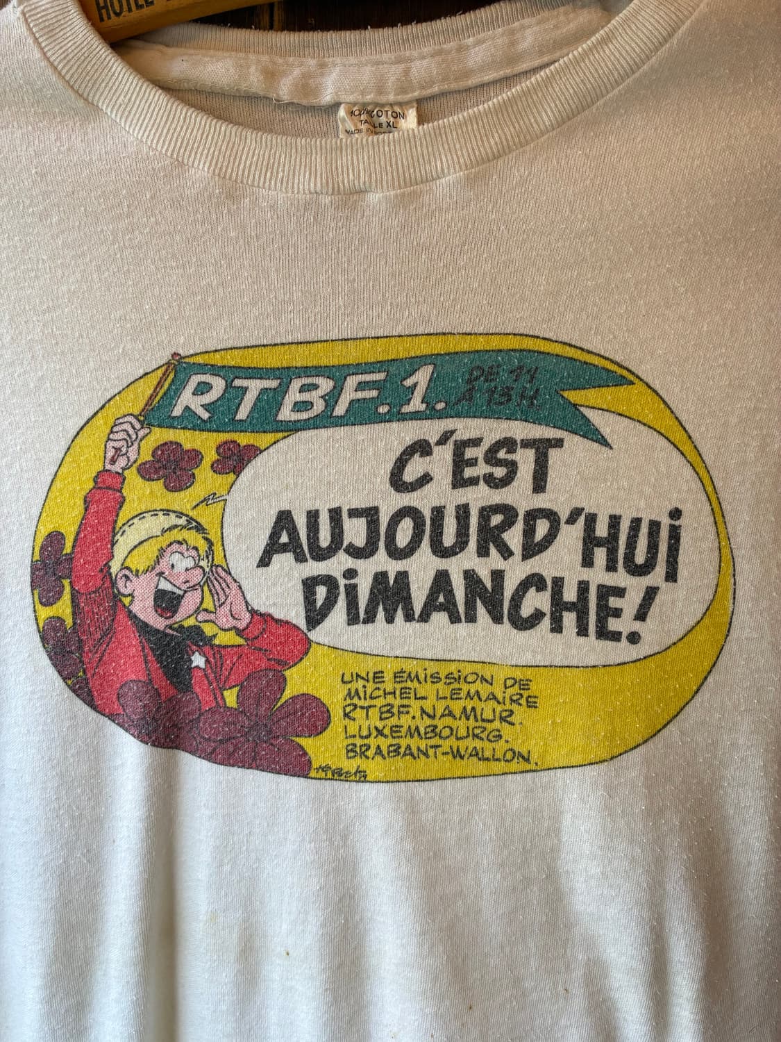 70’s Vintage RTBF Europe TV Promo Tee 상품이미지2