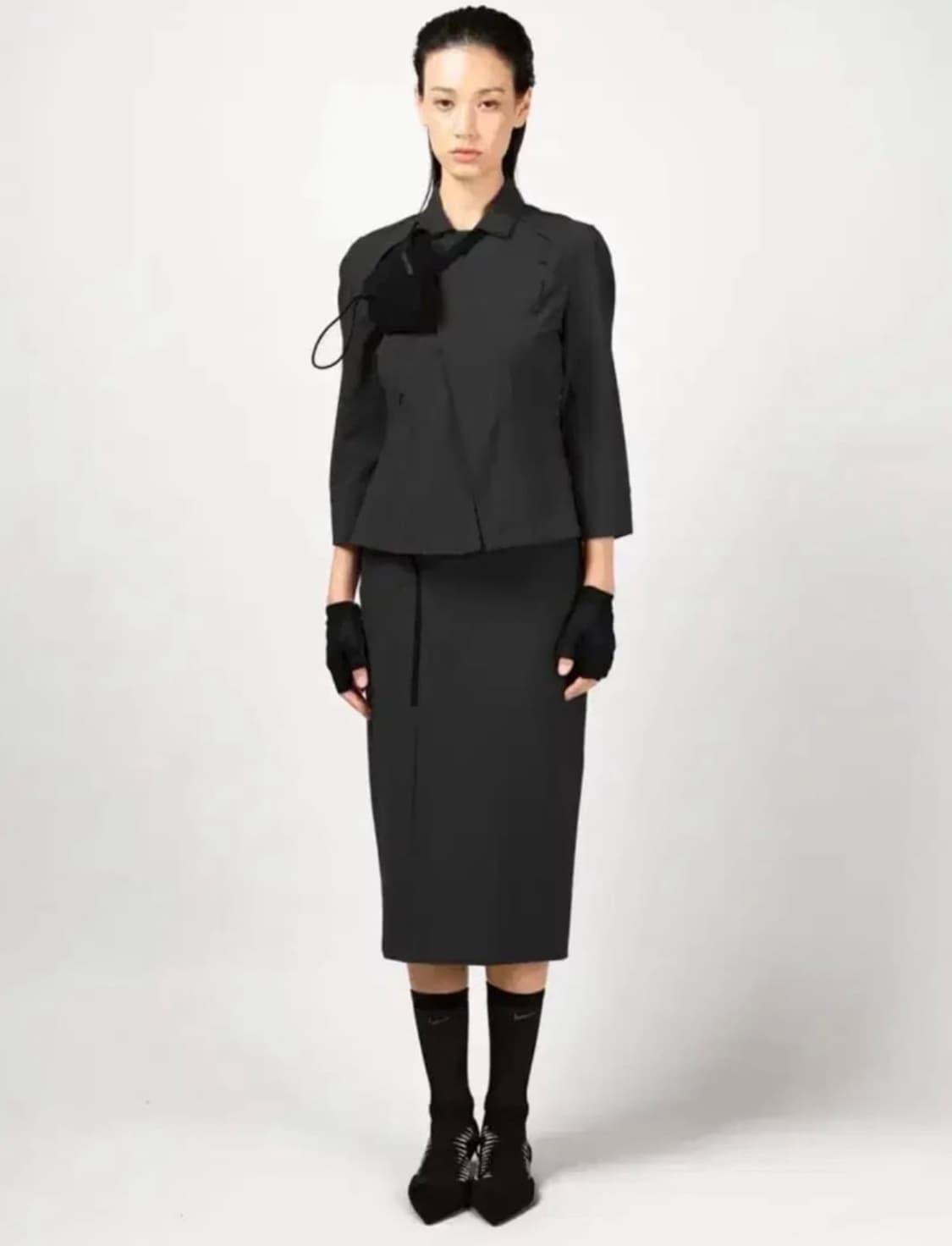 혜인서 펜슬 스커트 블랙 상품이미지1